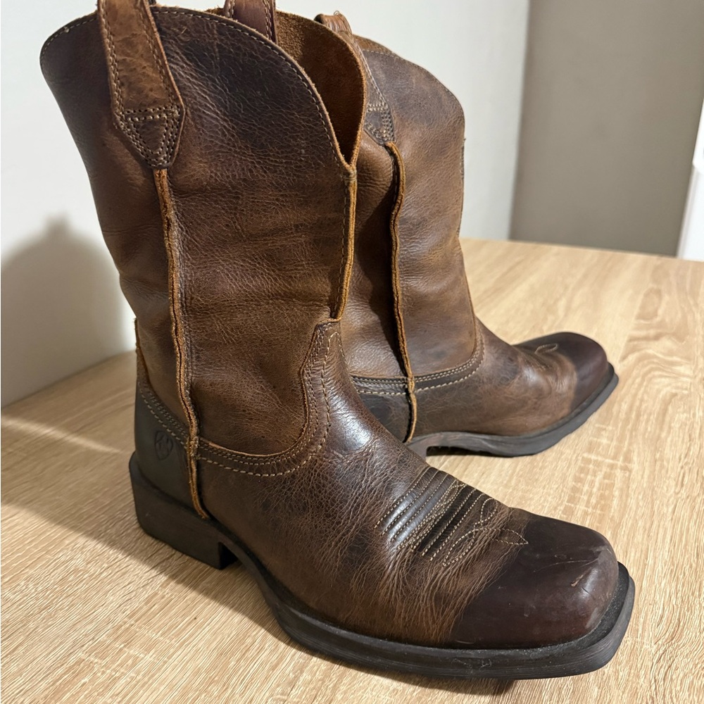 Ariat Rambler Men's 8.5D Brown Leather Boots - Picture 2 of 7
